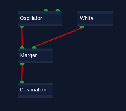 Audiograph: White:O --> I:IIR Filter:O --> I:Destination